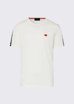 T-shirt con inserto stampato