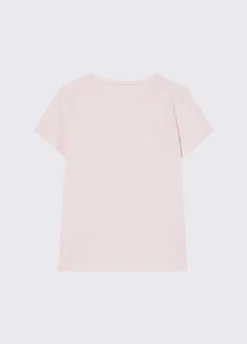 T-shirt con logo e strass