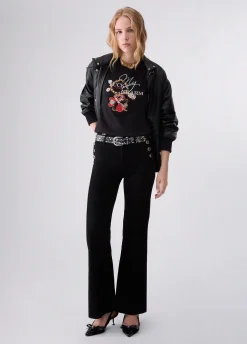 T-shirt con ricamo gioiello