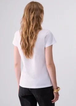 T-shirt con scollo a V