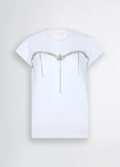 T-shirt con strass