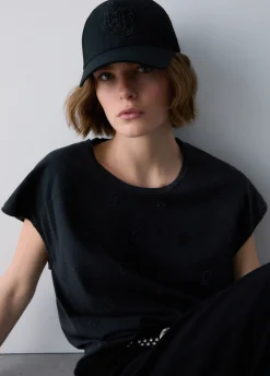 T-shirt con strass