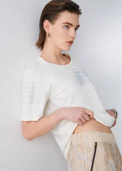 T-shirt con strass