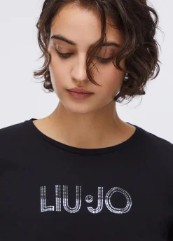 T-shirt con strass
