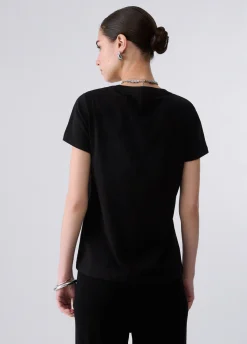 T-shirt con strass