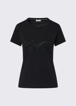 T-shirt con strass
