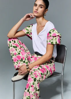 T-shirt con volants