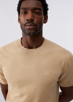 T-shirt in crêpe di cotone