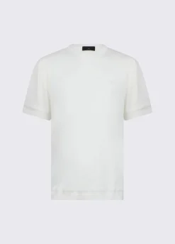 T-shirt in crêpe di cotone