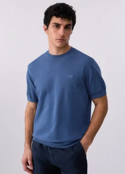 T-shirt in crêpe di cotone