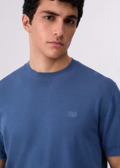 T-shirt in crêpe di cotone