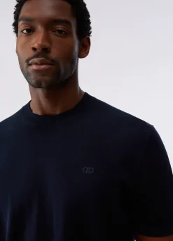 T-shirt in crêpe di cotone