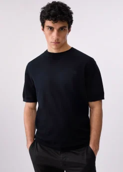 T-shirt in crêpe di cotone