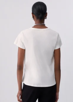 T-shirt in jersey con logo