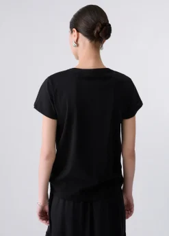 T-shirt in jersey con logo