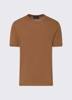 T-shirt in lino e cotone