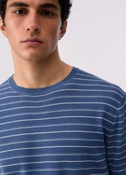 T-shirt in maglia a righe