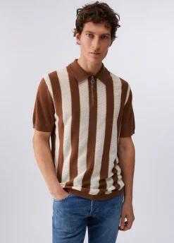 T-shirt in maglia a righe