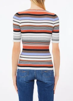 T-shirt in maglia a righe