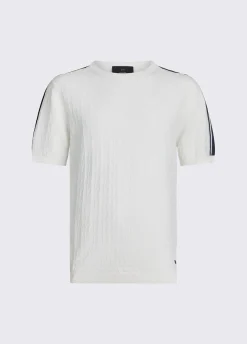 T-shirt in maglia jacquard