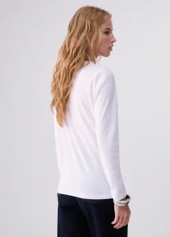 T-shirt skinny fit con logo