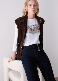 T-shirt skinny fit con logo