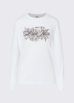 T-shirt skinny fit con logo