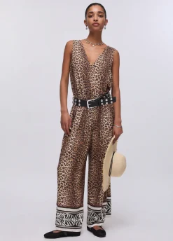 Tuta con stampa animalier