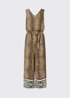 Tuta con stampa animalier
