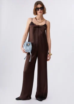Tuta elegante in raso